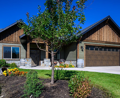Home with landscaped yard at Indian Springs Montana