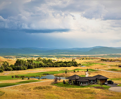 Residential lots in Indian Springs Montana with golf course views