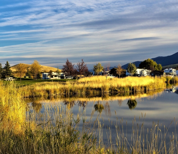RV lots at Indian Springs Montana with mountain views